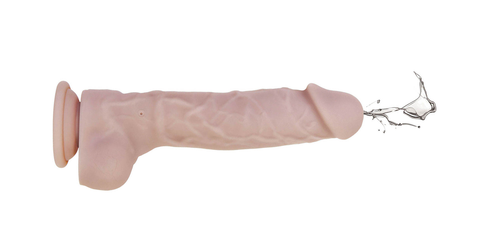 Silicone Vibrating Squirting Dildo.