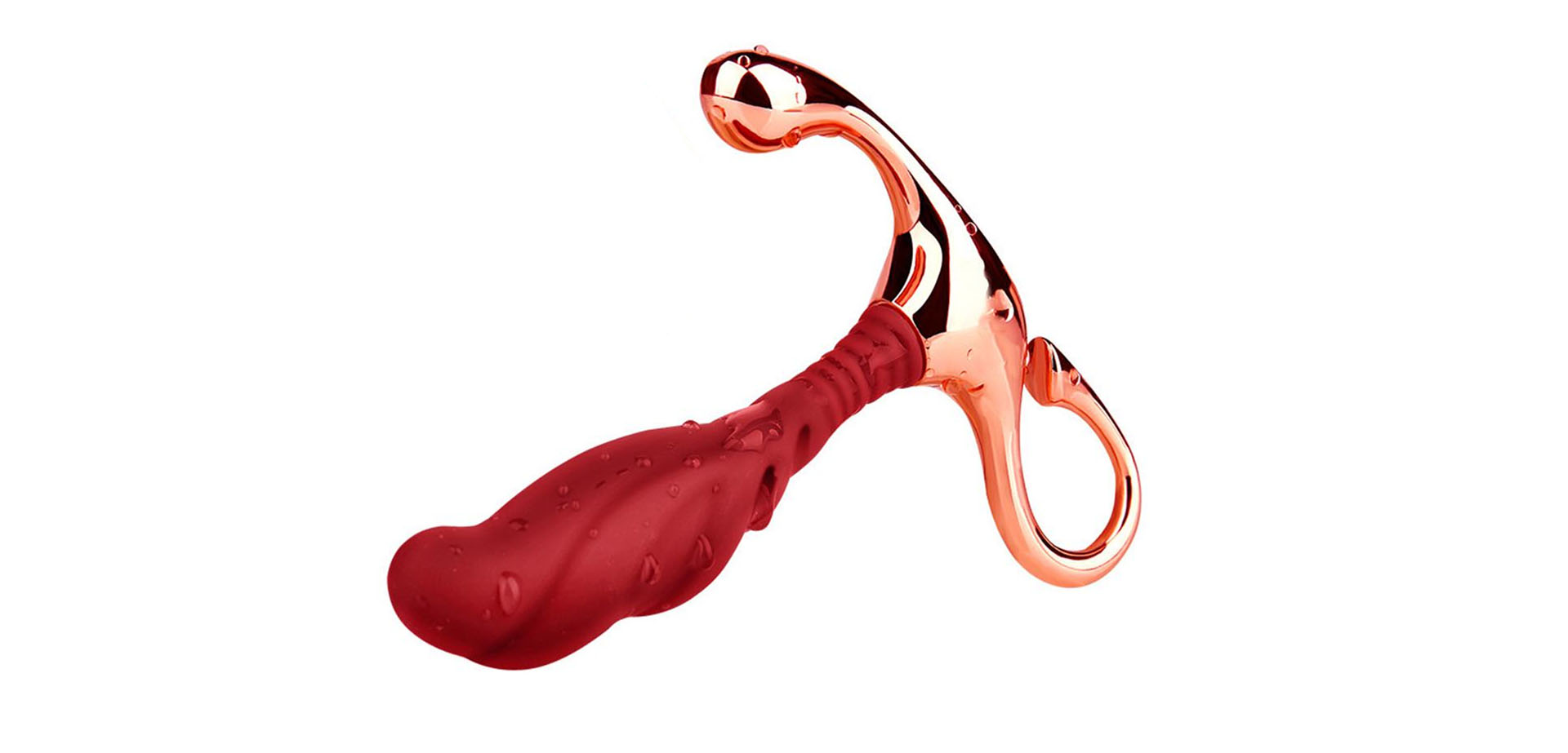 Soft Metal Silicone Prostate Massager.